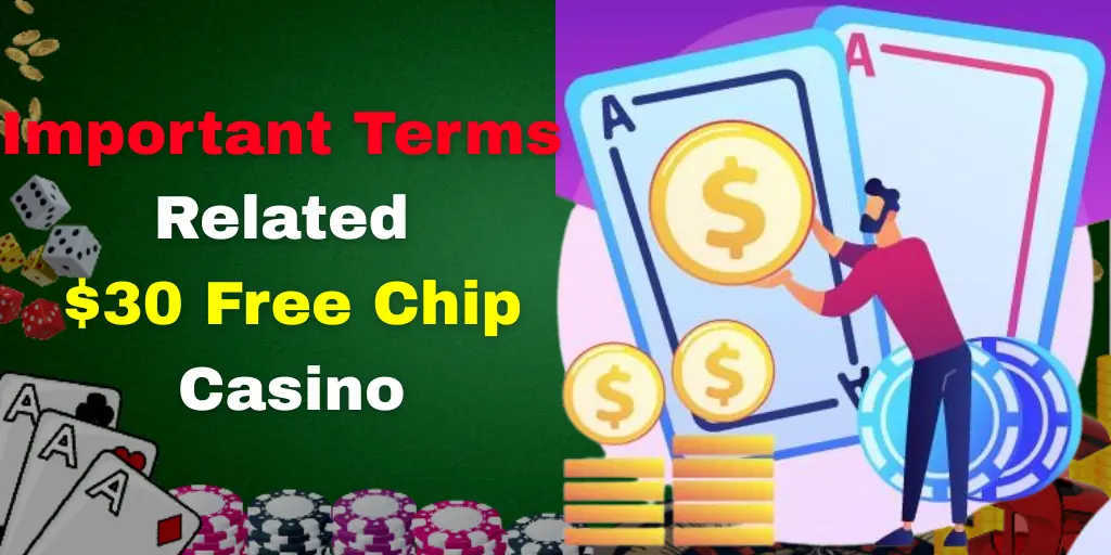 important terms  related $30 free chip casino

